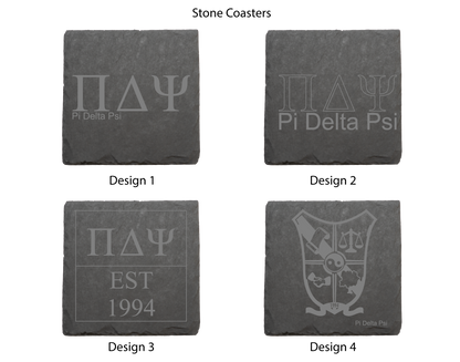 Pi Delta Psi Stone Coasters - 4-Pack