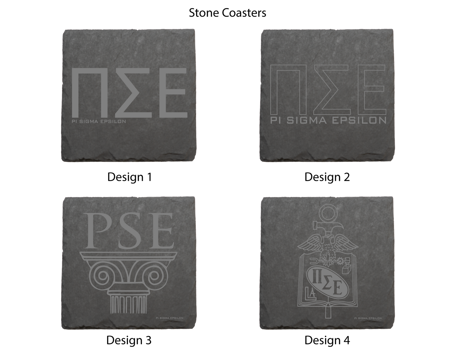 Pi Sigma Epsilon Stone Coasters - 4-Pack