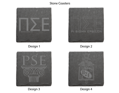 Pi Sigma Epsilon Stone Coasters - 4-Pack