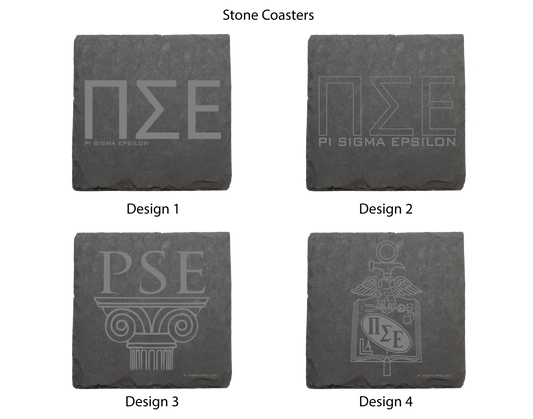 Pi Sigma Epsilon Stone Coasters - 4-Pack