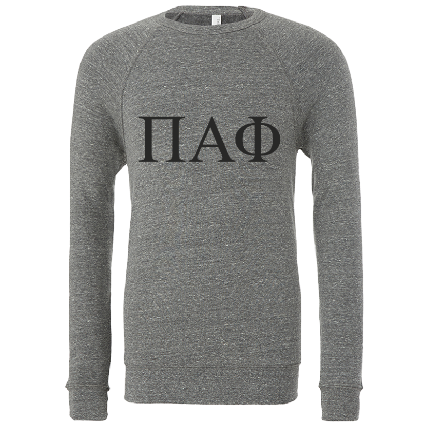 Pi Alpha Phi Lettered Crewneck Sweatshirts