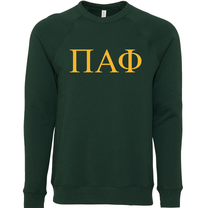 Pi Alpha Phi Lettered Crewneck Sweatshirts