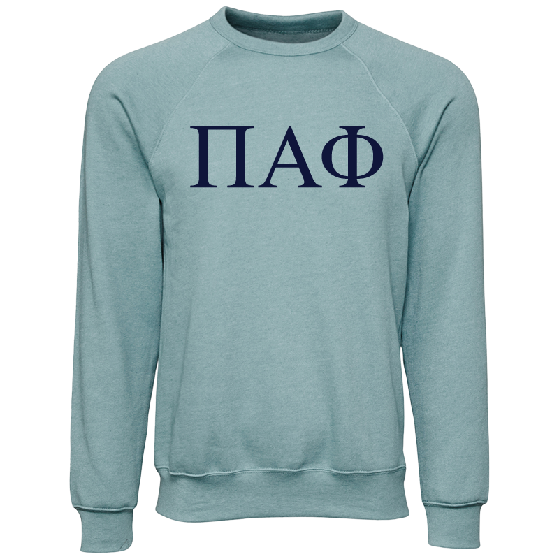 Pi Alpha Phi Lettered Crewneck Sweatshirts