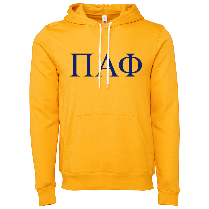 Pi Alpha Phi Lettered Hooded Sweatshirts