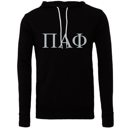 Pi Alpha Phi Lettered Hooded Sweatshirts