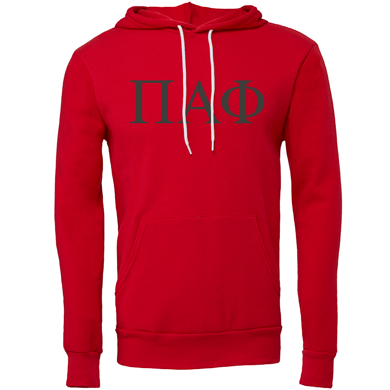 Pi Alpha Phi Lettered Hooded Sweatshirts