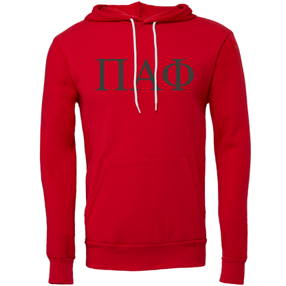 Pi Alpha Phi Lettered Hooded Sweatshirts