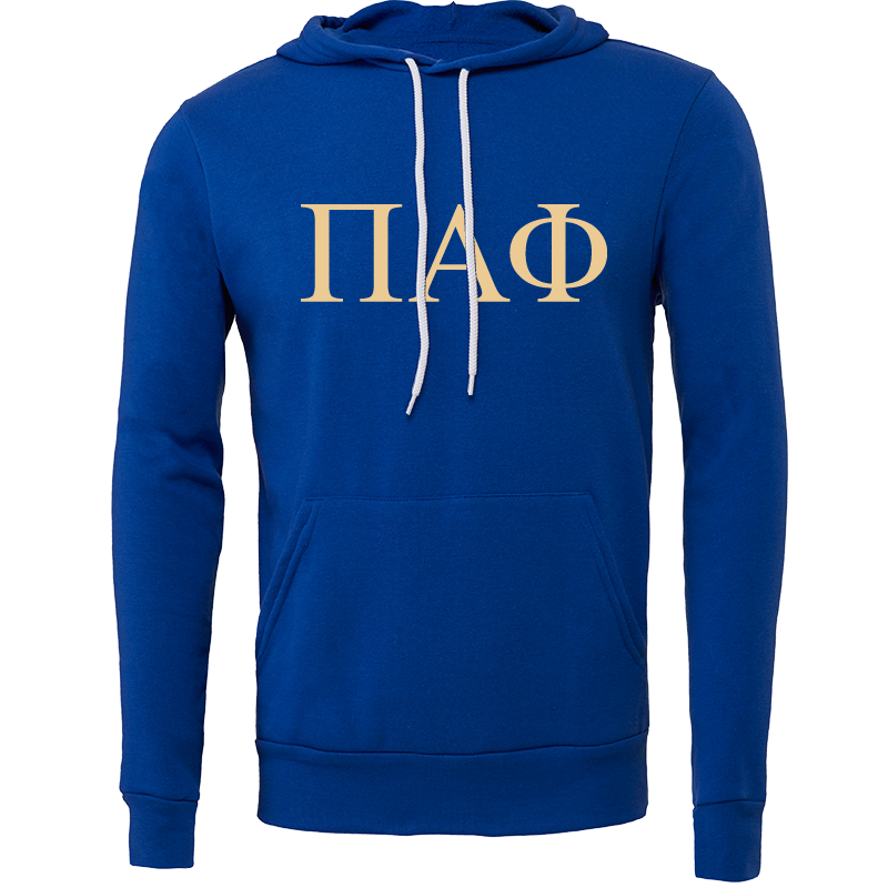 Pi Alpha Phi Lettered Hooded Sweatshirts