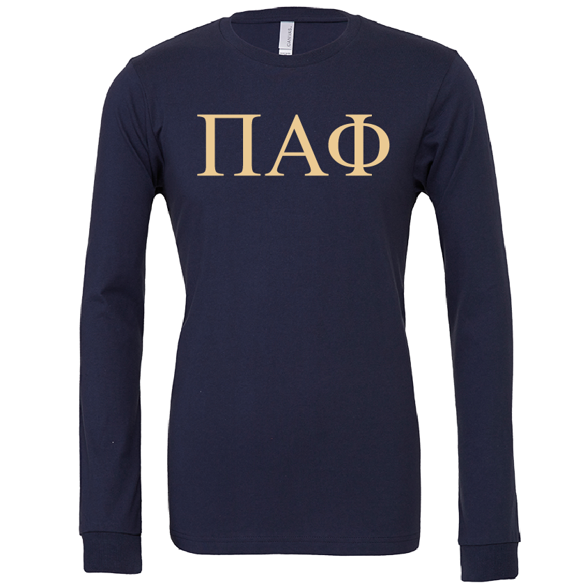 Pi Alpha Phi Lettered Long Sleeve T-Shirts