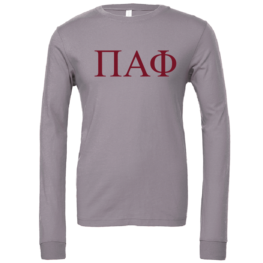 Pi Alpha Phi Lettered Long Sleeve T-Shirts