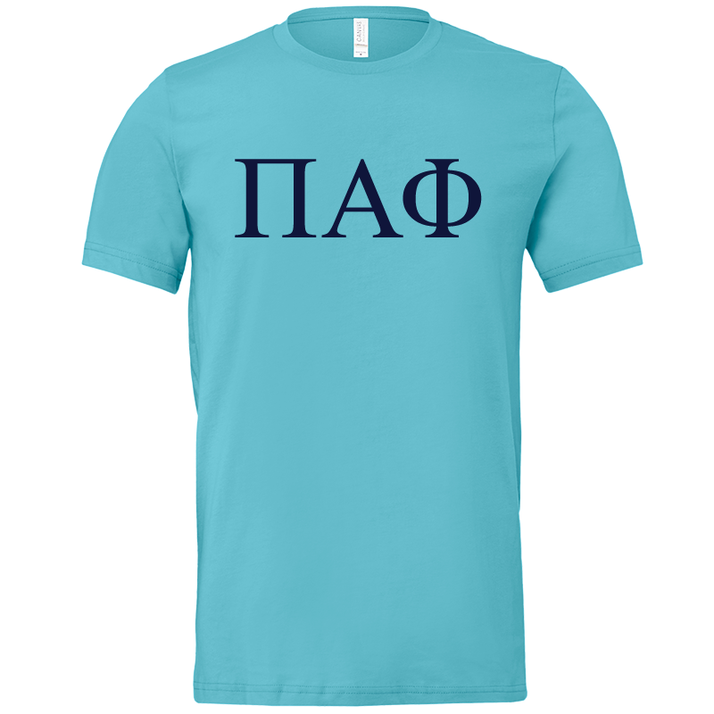 Pi Alpha Phi Lettered Short Sleeve T-Shirts