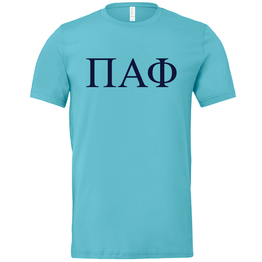 Pi Alpha Phi Lettered Short Sleeve T-Shirts