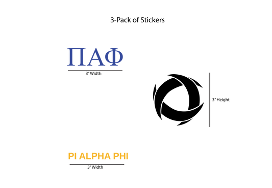 Pi Alpha Phi Stickers