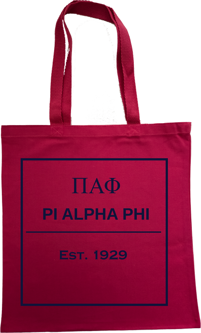 Pi Alpha Phi Tote Bags