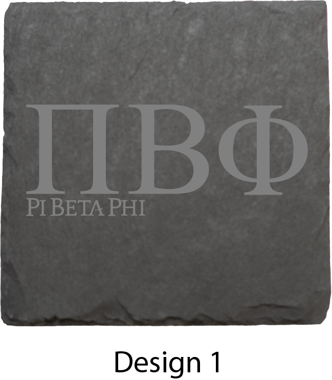Pi Beta Phi Stone Coasters - 4-Pack
