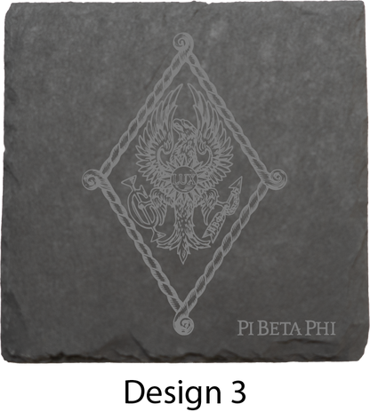 Pi Beta Phi Stone Coasters - 4-Pack