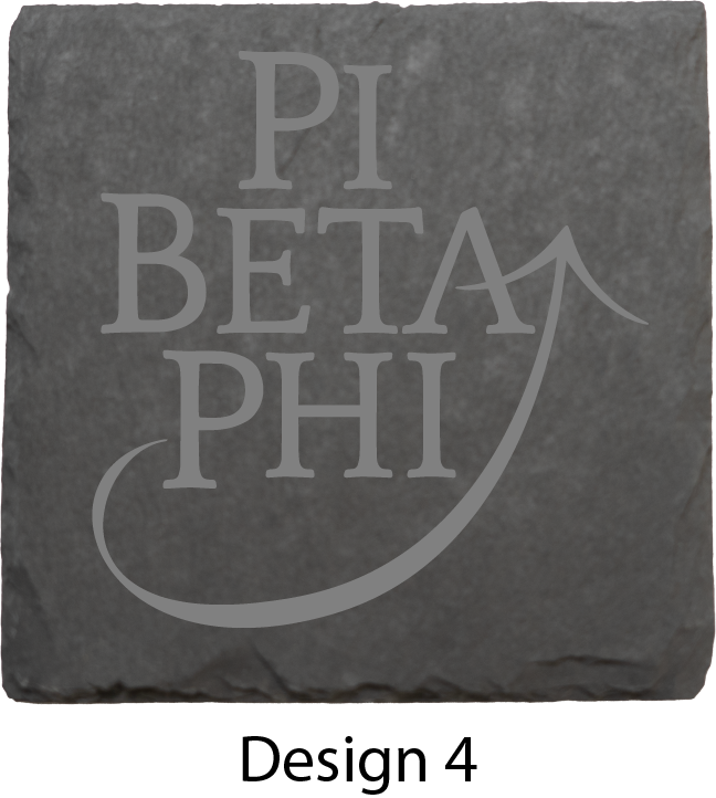 Pi Beta Phi Stone Coasters - 4-Pack