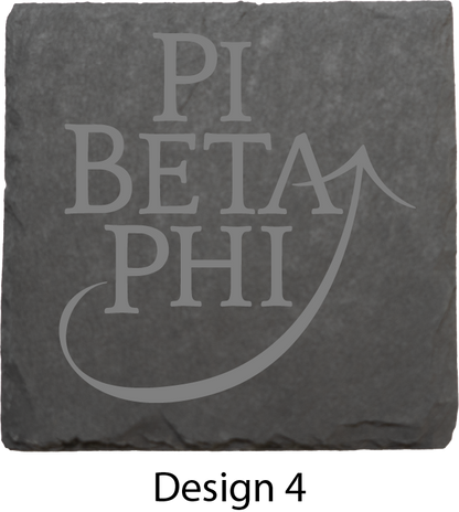 Pi Beta Phi Stone Coasters - 4-Pack