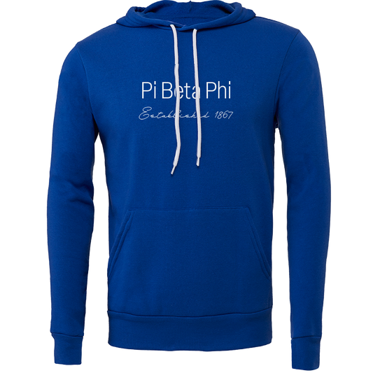 Pi Beta Phi Embroidered Printed Name Hooded Sweatshirts