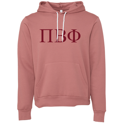 Pi Beta Phi Lettered Hooded Sweatshirts