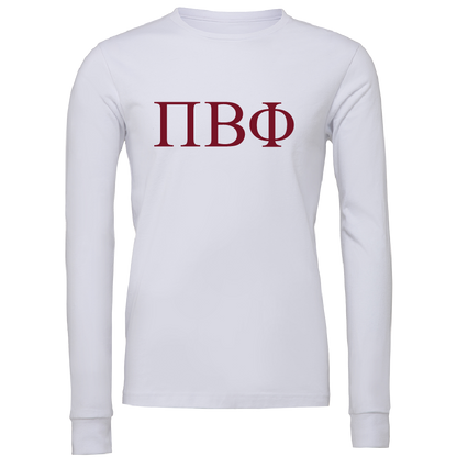 Pi Beta Phi Lettered Long Sleeve T-Shirts