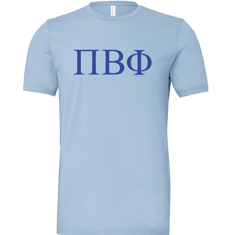 Pi Beta Phi Lettered Short Sleeve T-Shirts