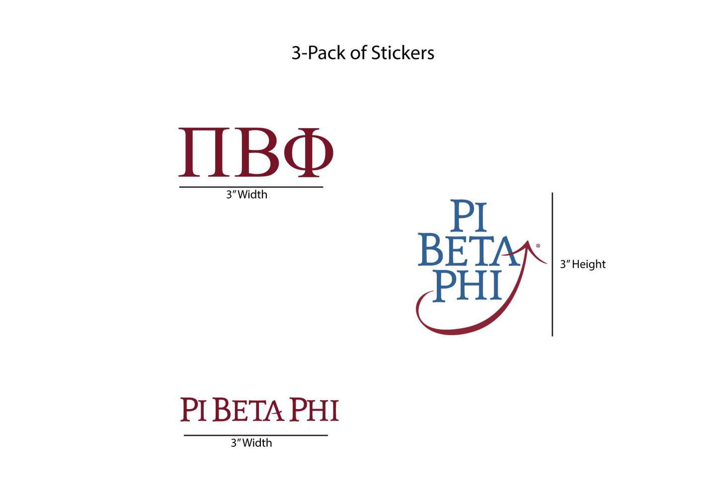 Pi Beta Phi Stickers