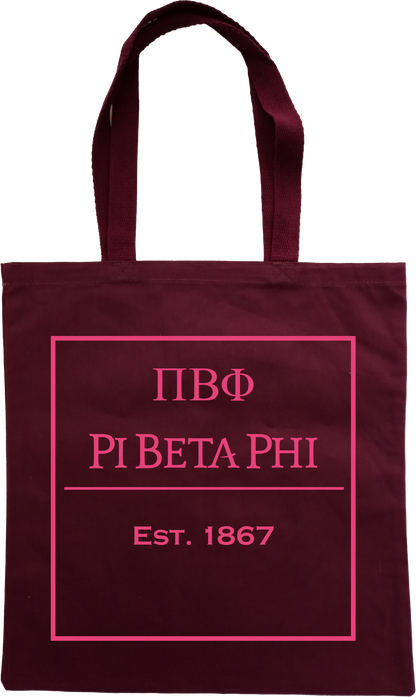 Pi Beta Phi Tote Bags