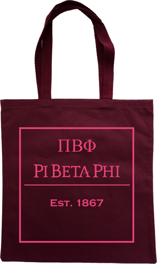 Pi Beta Phi Tote Bags