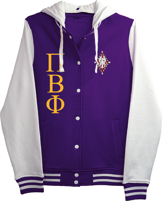 Pi Beta Phi Varsity Hooded Sweatshirt