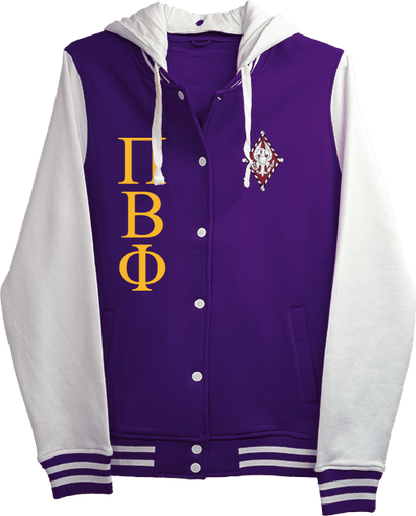 Pi Beta Phi Varsity Hooded Sweatshirt