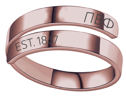 Pi Beta Phi Year and Letters Rings