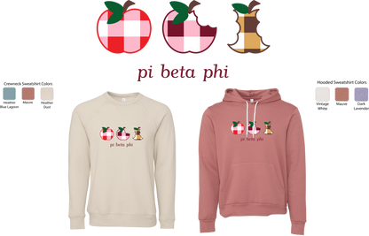 Pi Beta Phi Apple Evolution Crewneck