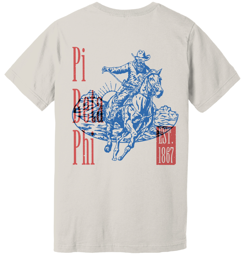 Pi Beta Phi Cowboy Graphic T-Shirt