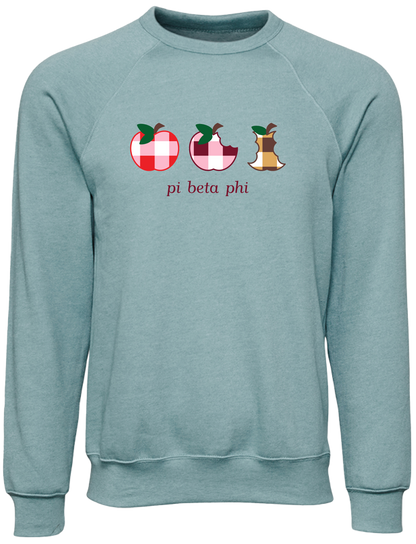 Pi Beta Phi Apple Evolution Crewneck