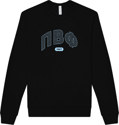 Pi Beta Phi Varsity Polka Dot Crewneck