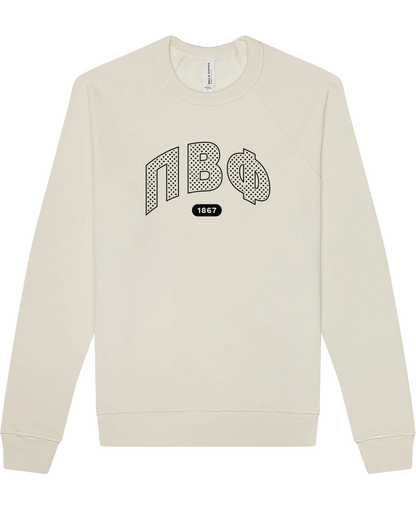 Pi Beta Phi Varsity Polka Dot Crewneck