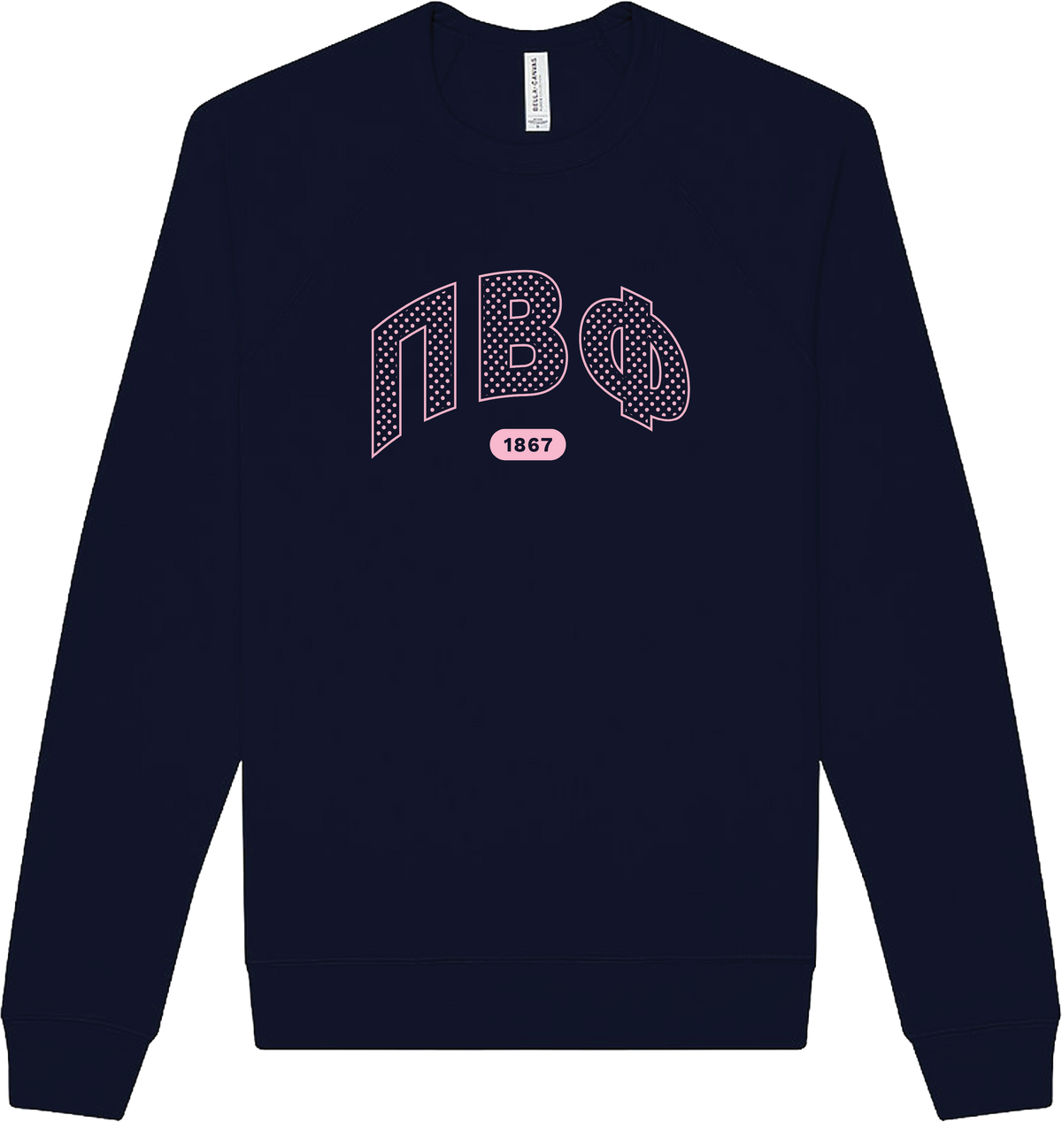 Pi Beta Phi Varsity Polka Dot Crewneck