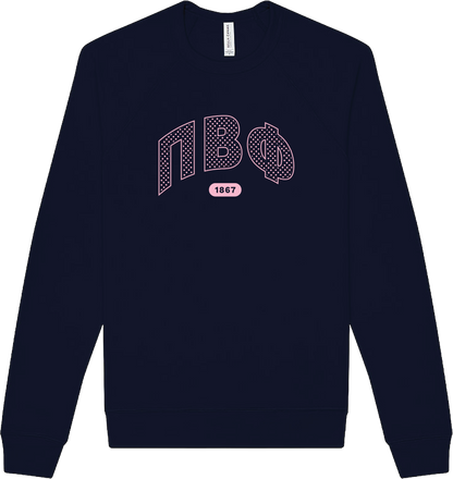 Pi Beta Phi Varsity Polka Dot Crewneck