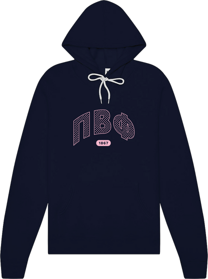 Pi Beta Phi Varsity Polka Dot Hoodie