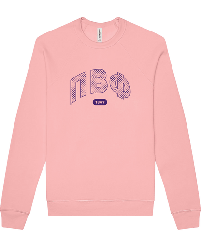Pi Beta Phi Varsity Polka Dot Crewneck