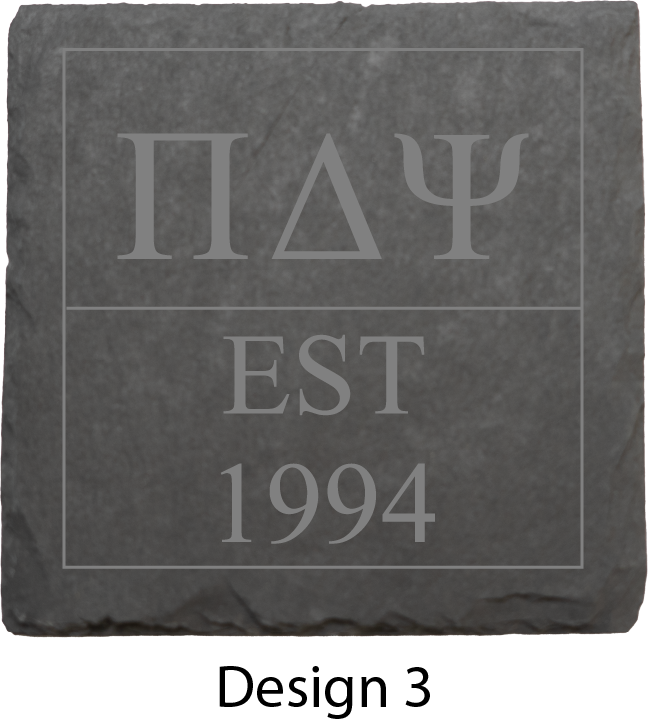 Pi Delta Psi Stone Coasters - 4-Pack