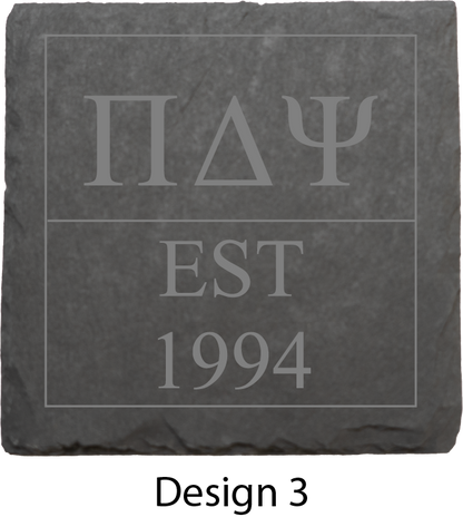 Pi Delta Psi Stone Coasters - 4-Pack