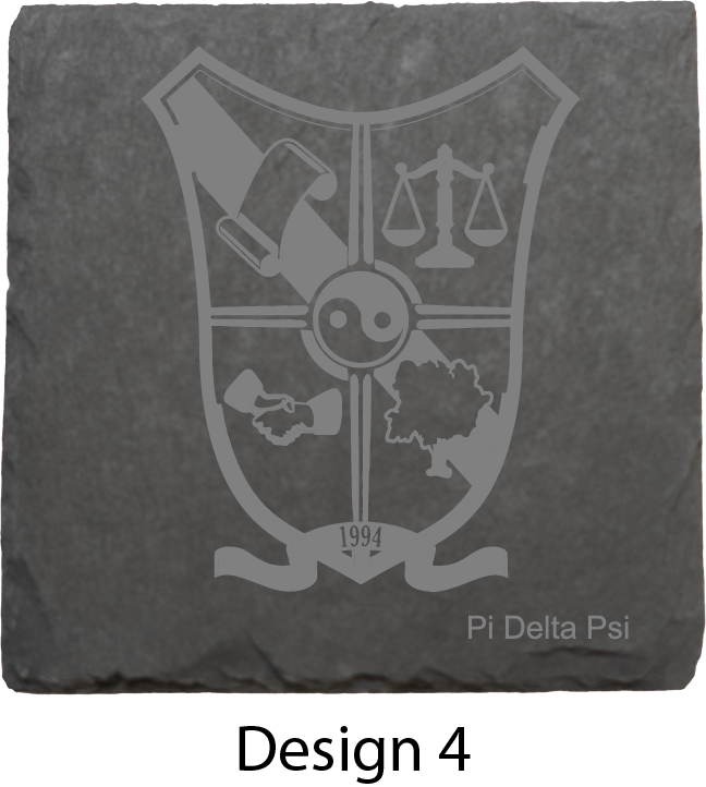 Pi Delta Psi Stone Coasters - 4-Pack