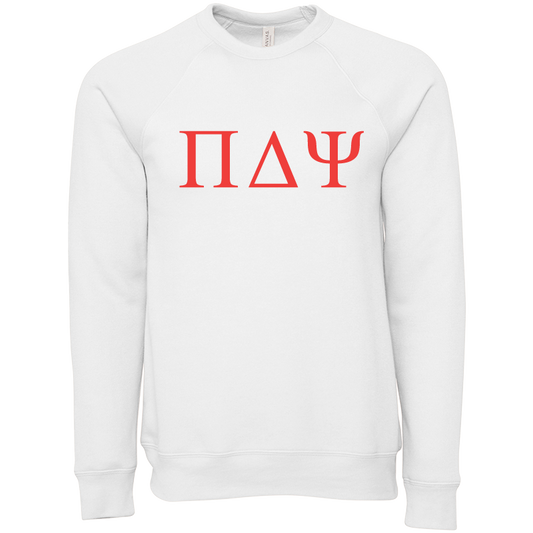 Pi Delta Psi Embroidered Lettered Crewneck Sweatshirts