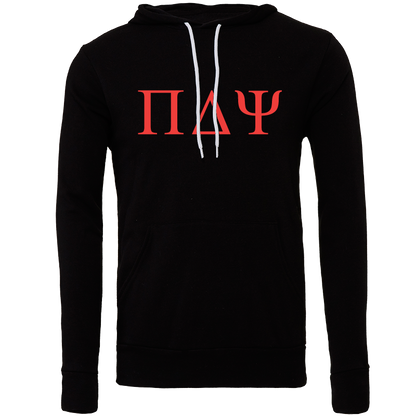 Pi Delta Psi Lettered Hooded Sweatshirts
