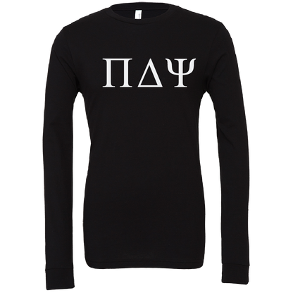 Pi Delta Psi Lettered Long Sleeve T-Shirts