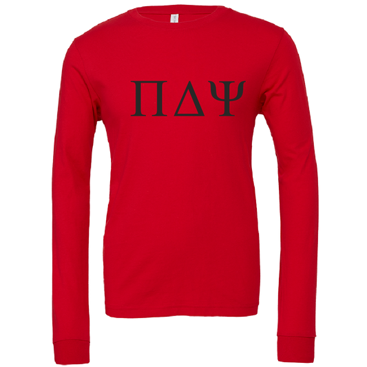 Pi Delta Psi Lettered Long Sleeve T-Shirts