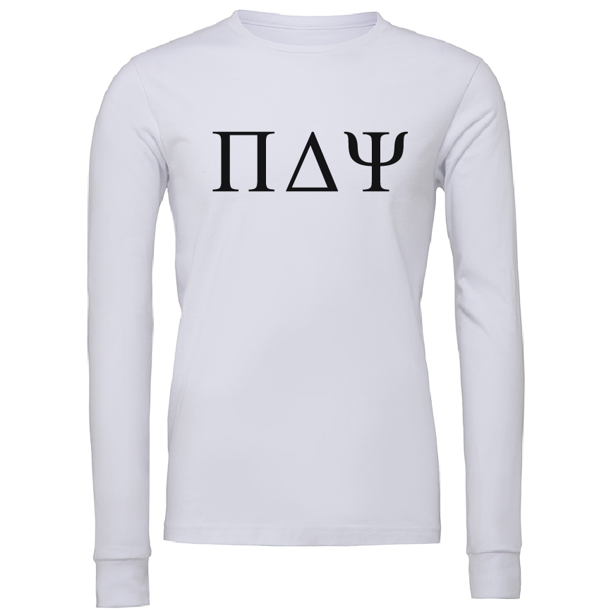 Pi Delta Psi Lettered Long Sleeve T-Shirts