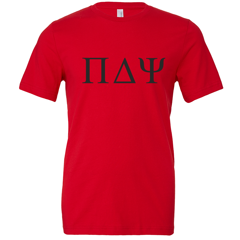 Pi Delta Psi Lettered Short Sleeve T-Shirts